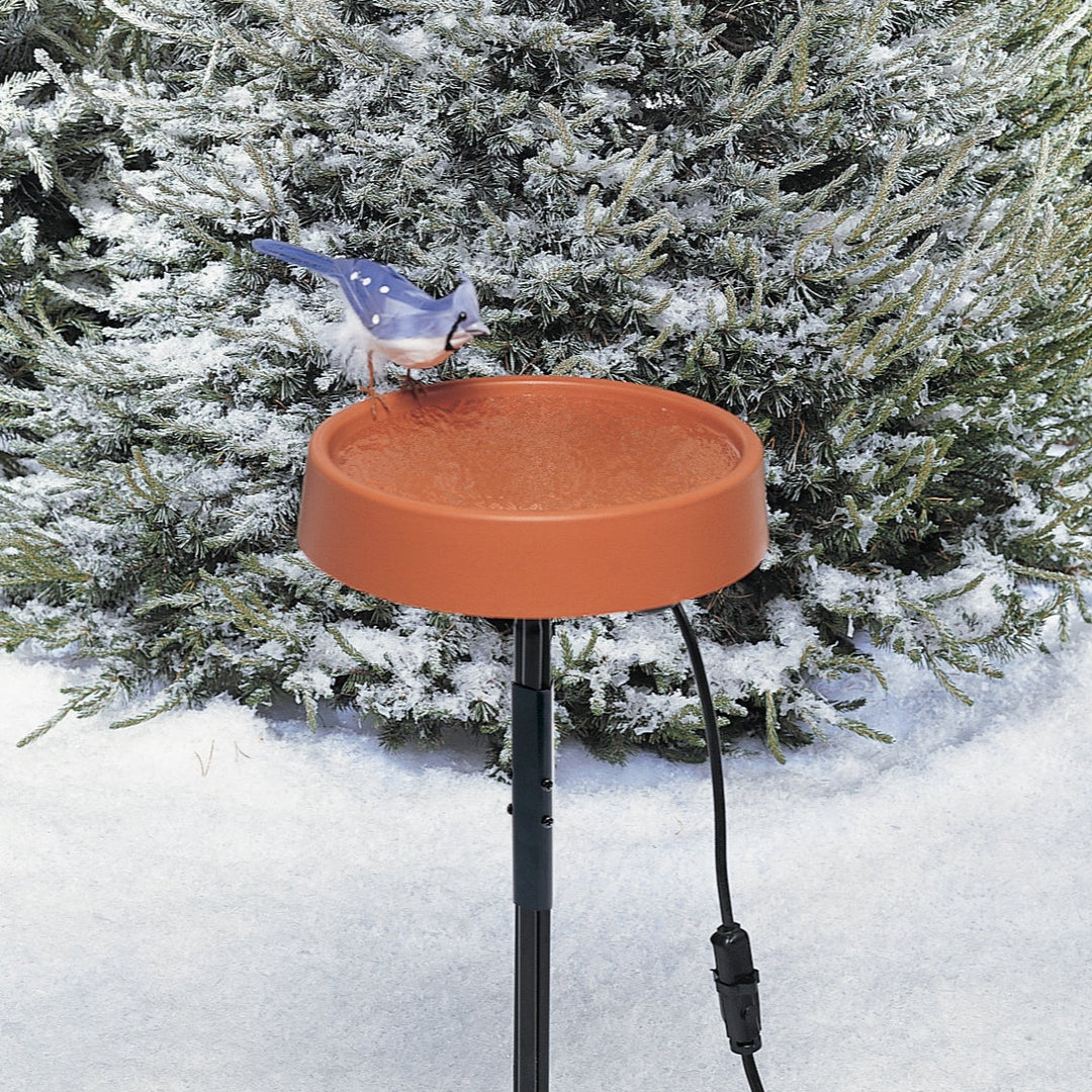 Heated Bird Bath with Metal Stand