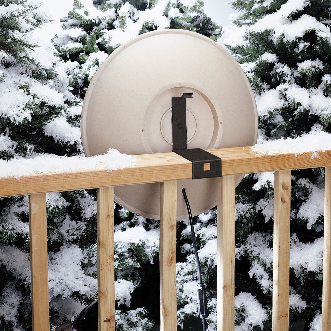 Heated Bird Bath with EZ-Tilt-to-Clean Deck Mount