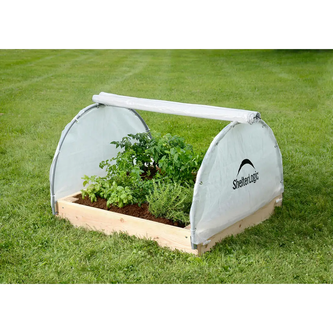 ShelterLogic Round Raised Bed Greenhouse