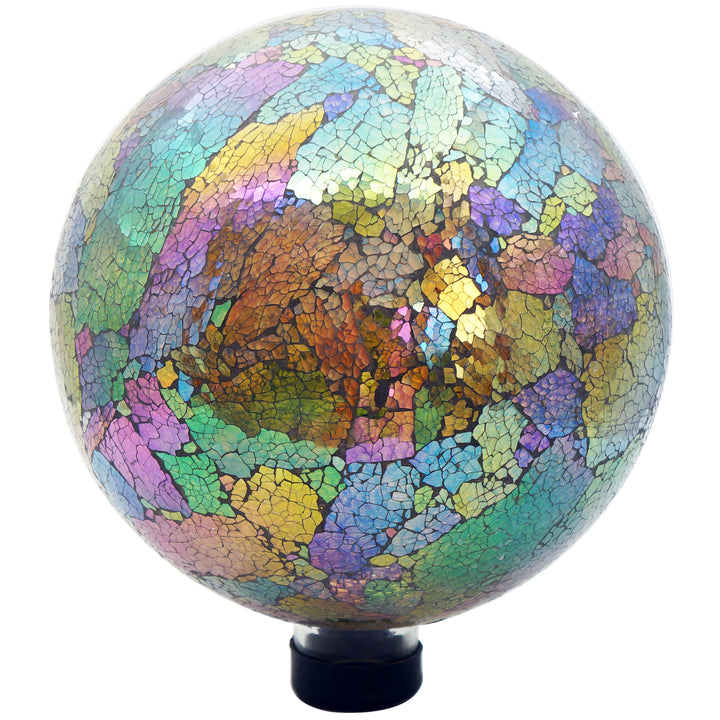 Gardener Select® 10 in. Crackled Mosaic Glass Gazing Globe