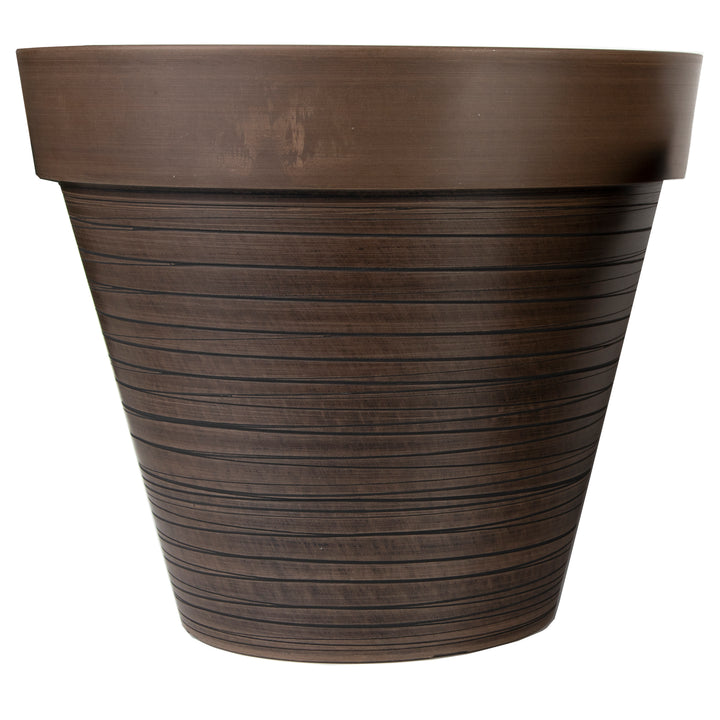 Gardener Select® Carved Finish Wide Rim Planters