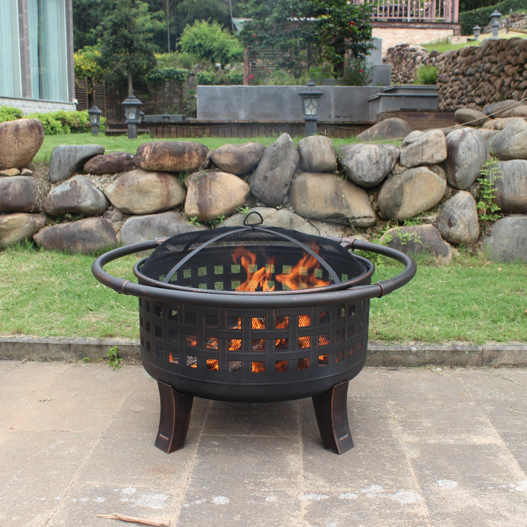 Gardener Select® Open Basket Weave Deep Fire Pit