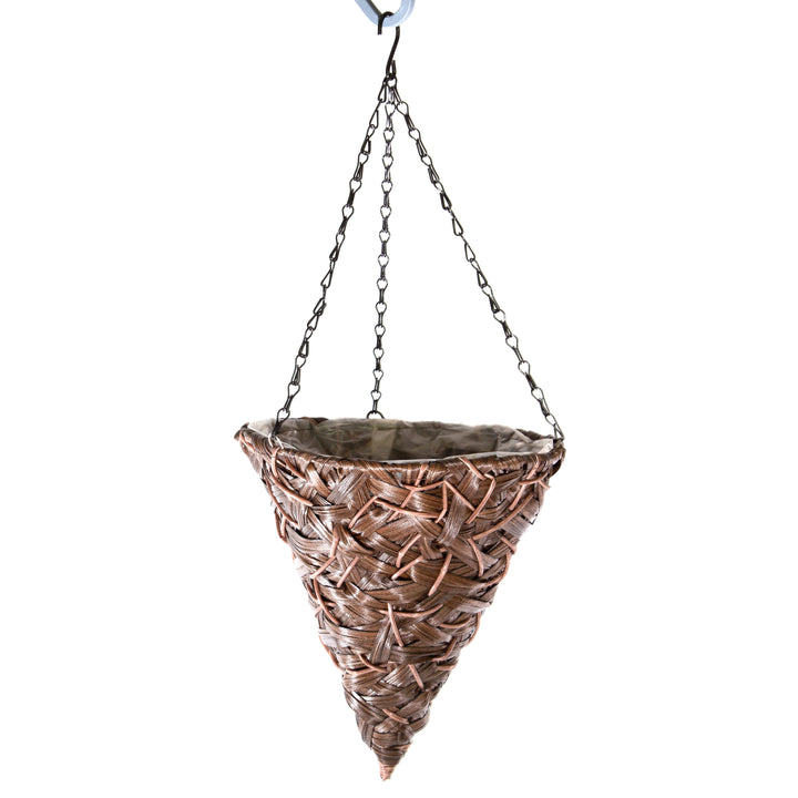 Gardener Select® Woven Cone Hanging Baskets