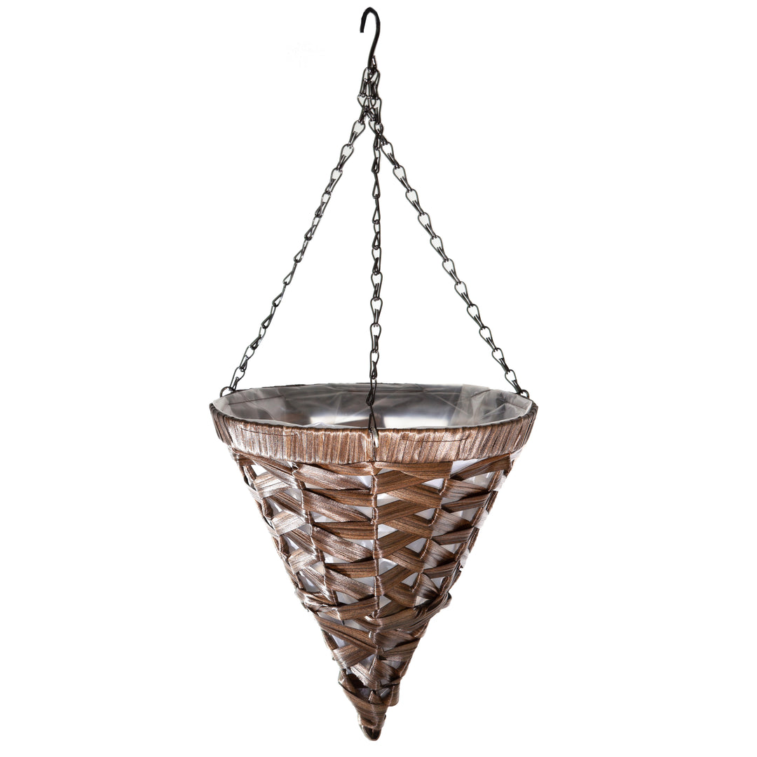 Gardener Select® Woven Cone Hanging Baskets