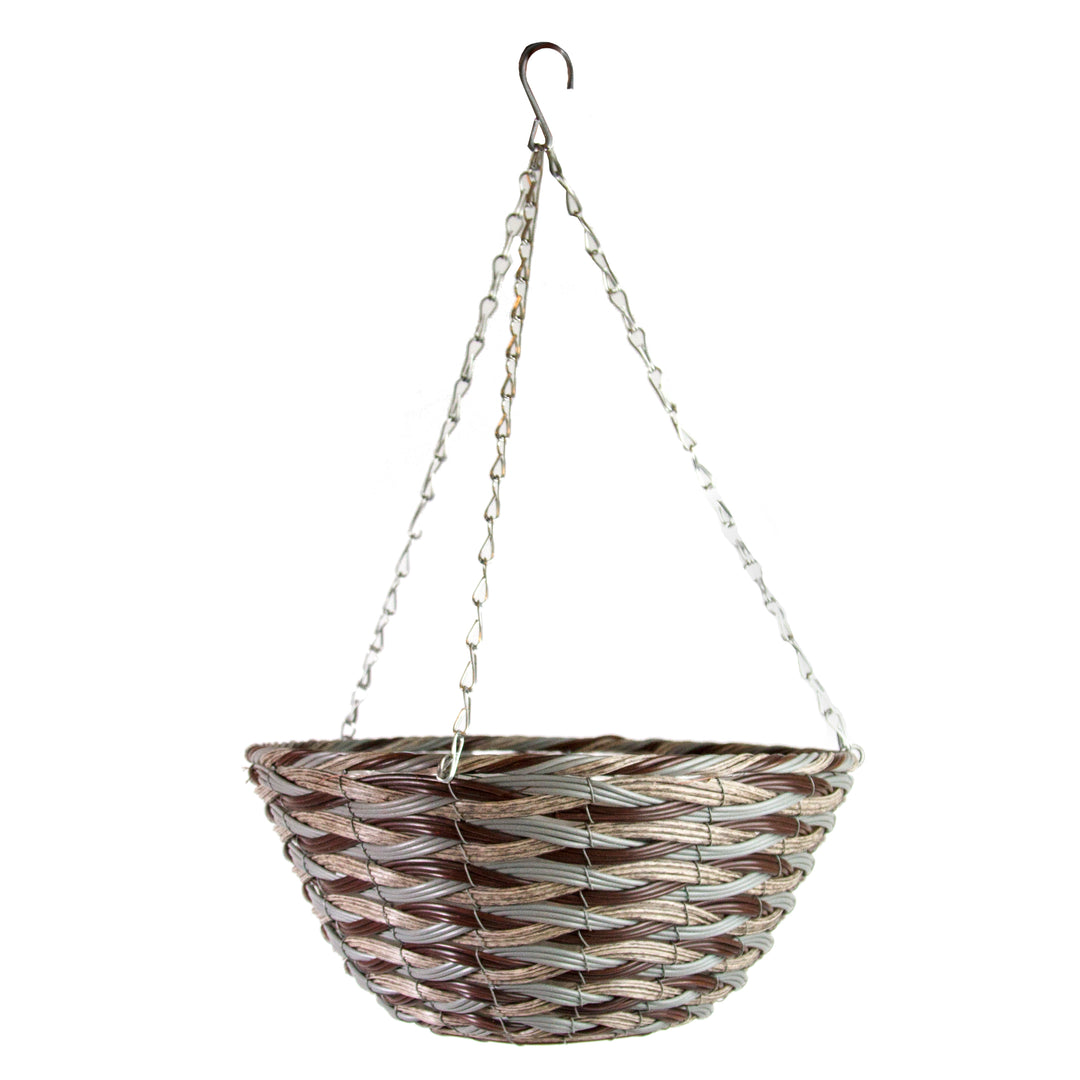 Gardener Select® 14 in. Round Plastic Resin Hanging Basket