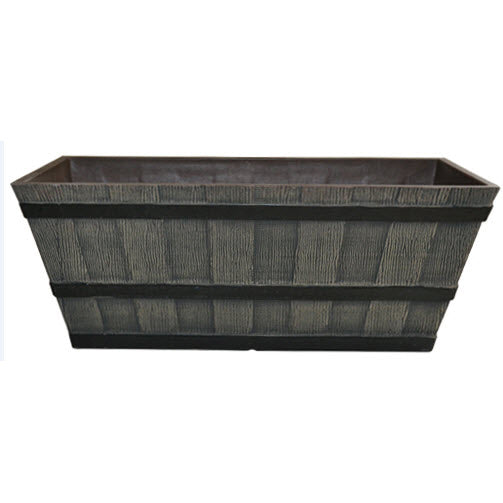 Gardener Select Whiskey Barrel Trough Planter