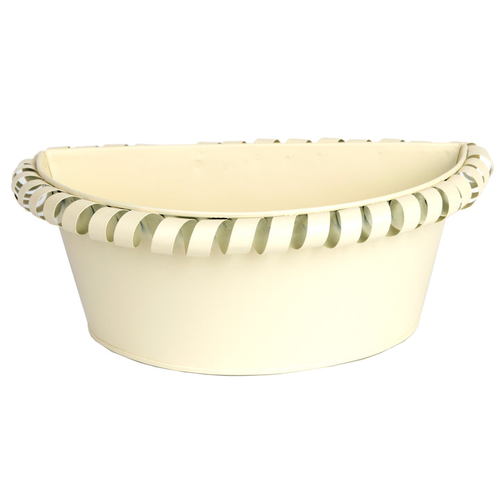 Gardener Select® Cream Colored Zinc Planters