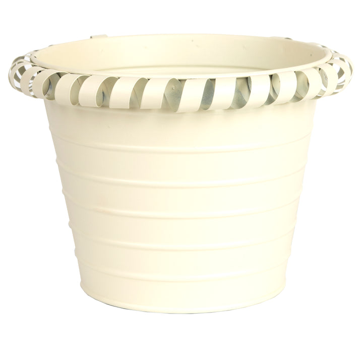 Gardener Select® Cream Colored Zinc Planters