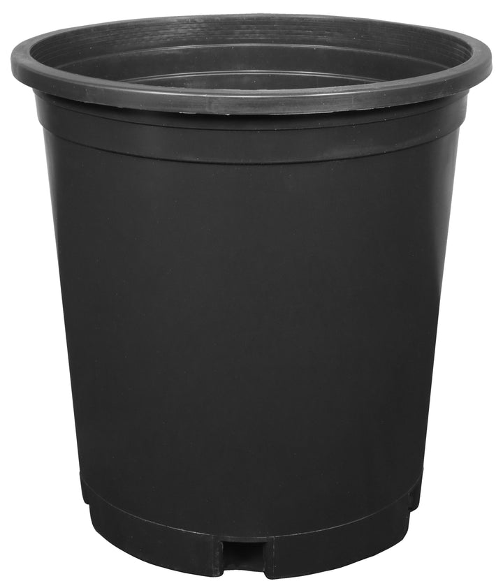 Gro Pro® 10 Pack Premium Tall Round Black Nursery Pot