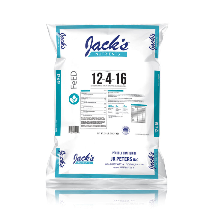 Jack's® Nutrients FeED 12-4-16 RO Pure Water Fertilizer