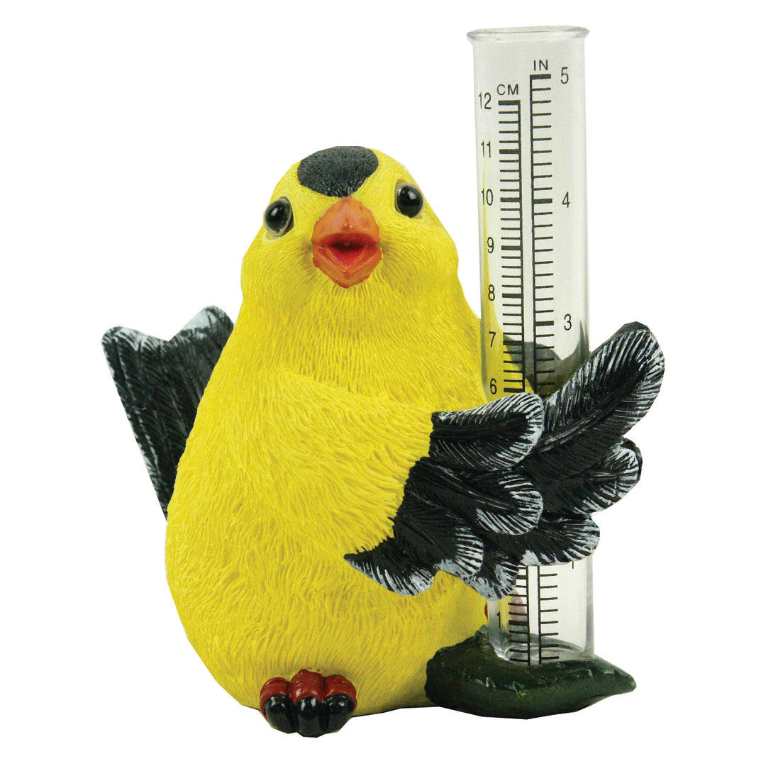 Michael Carr Designs™ Resin Feathered Friends Statuary w/ Rain Gauge