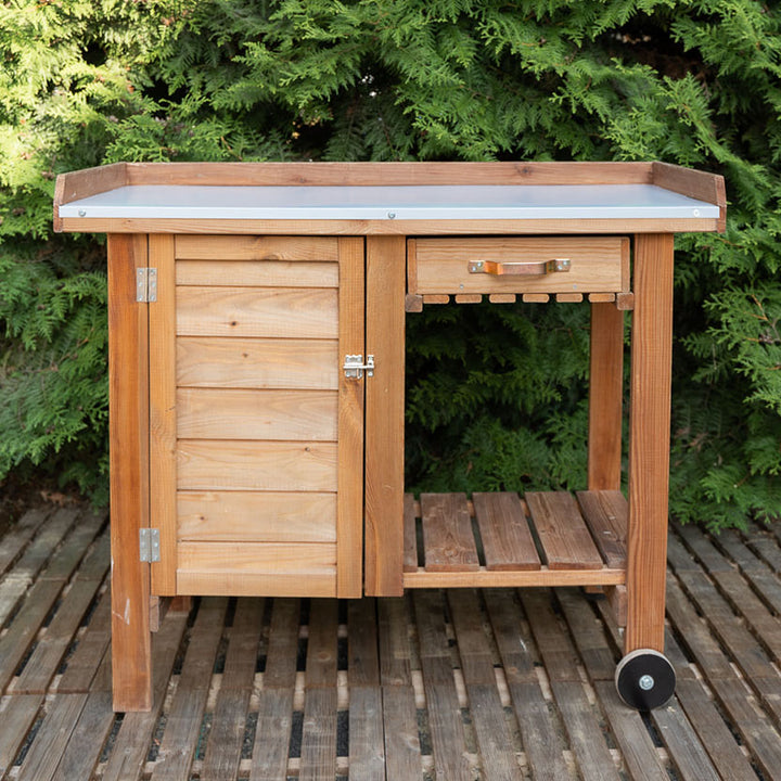 Gardener's Table with Wheels