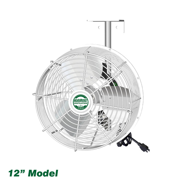 J&D Green Breeze 12 in. HAF Fan