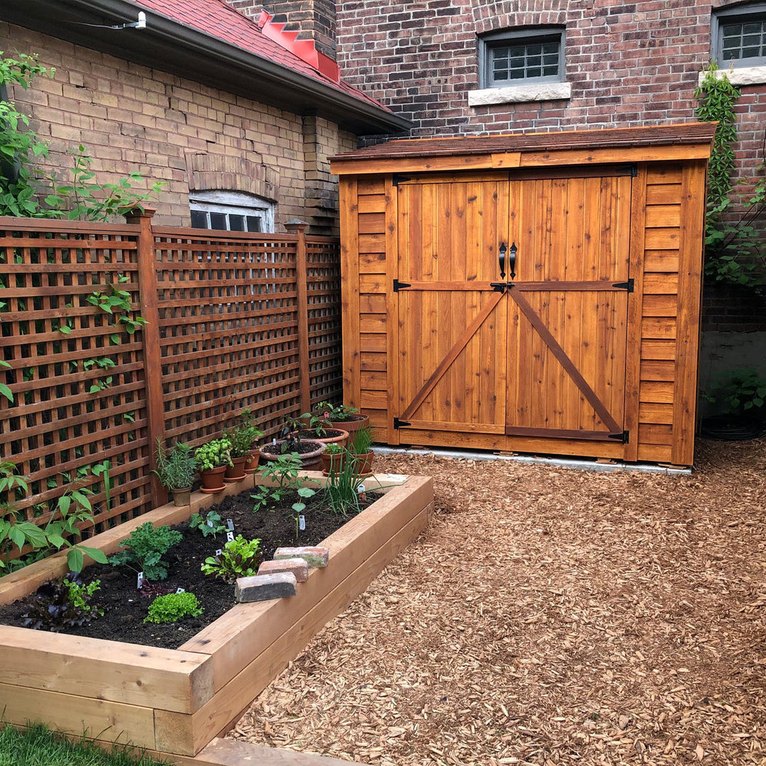 SpaceSaver Lean-to Shed 8x4, Double Doors