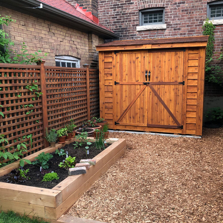 SpaceSaver Lean-to Shed 8x4, Double Doors