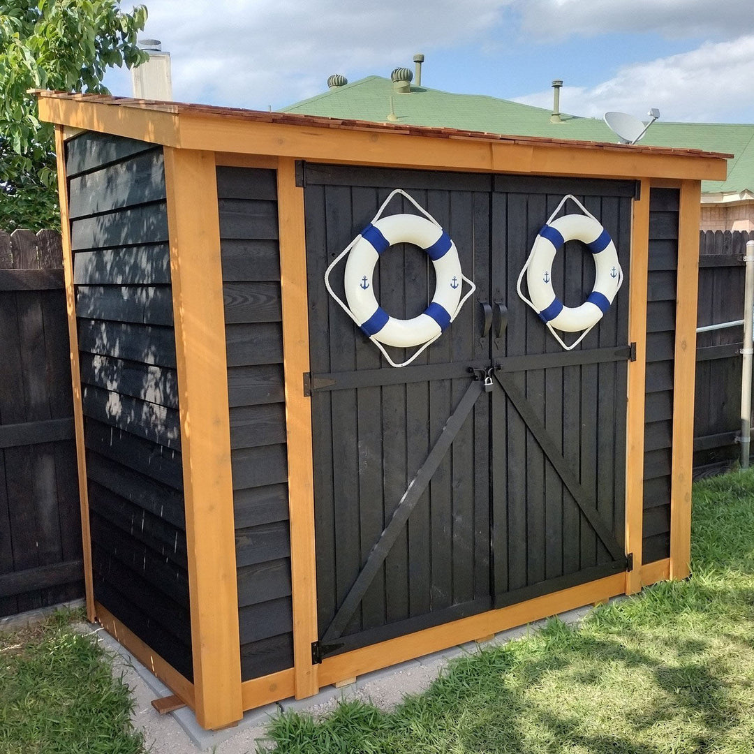 SpaceSaver Lean-to Shed 8x4, Double Doors