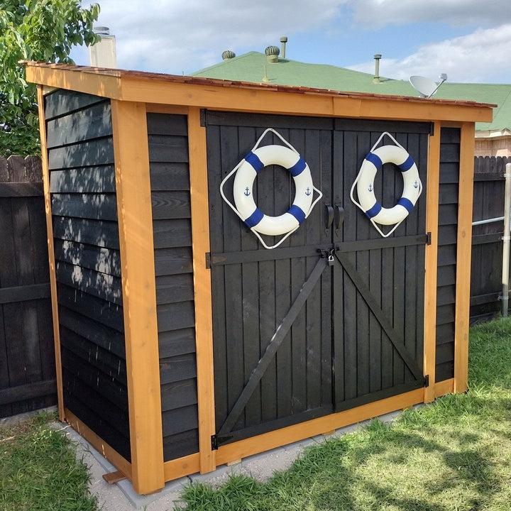 SpaceSaver Lean-to Shed 8x4, Double Doors