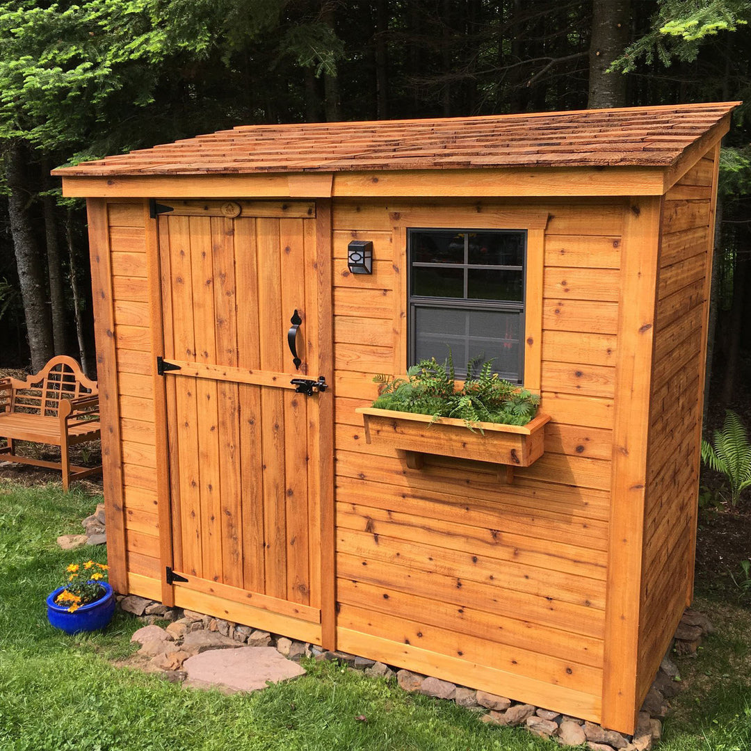 SpaceSaver Lean-to Shed 8x4, Single Door