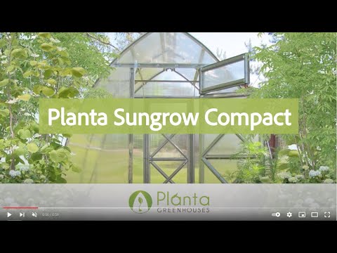 Sungrow Compact DIY Greenhouse Kit 10 x 6.5 ft. with 6 mm Twinwall Polycarbonate Panels and Galvanized Steel Frame