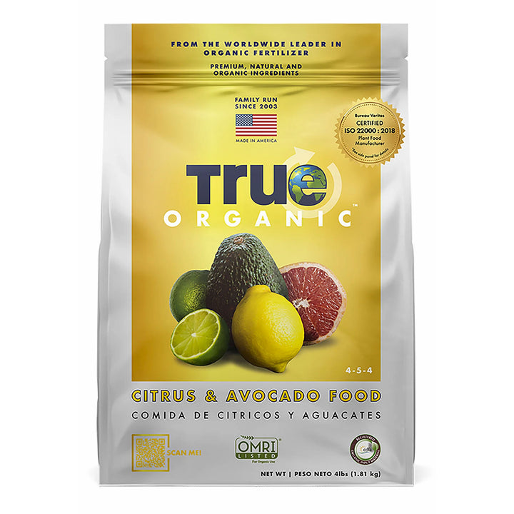 True Organic 4 lb. Bag Citrus & Avocado Plant Food