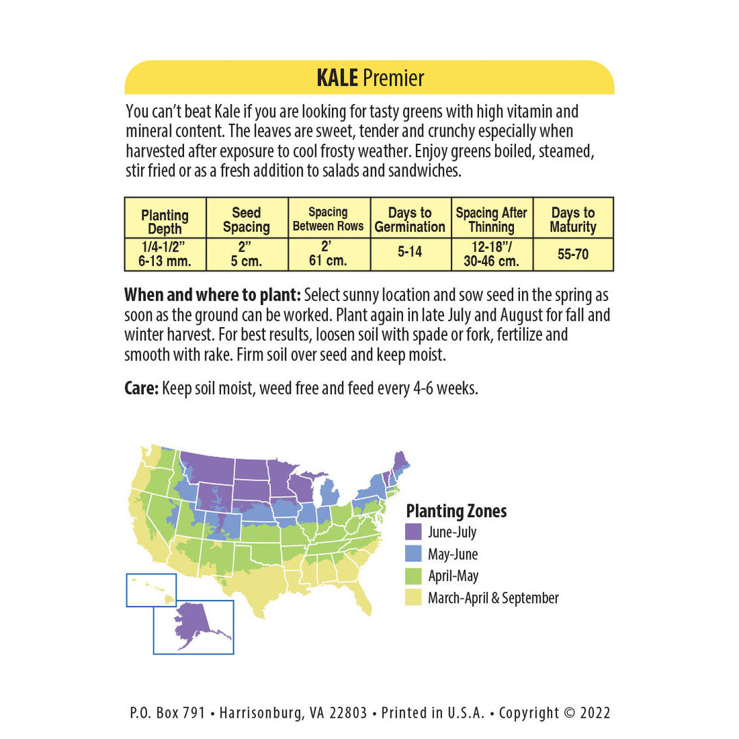 Wetsel Seed™ Premier Kale Seed