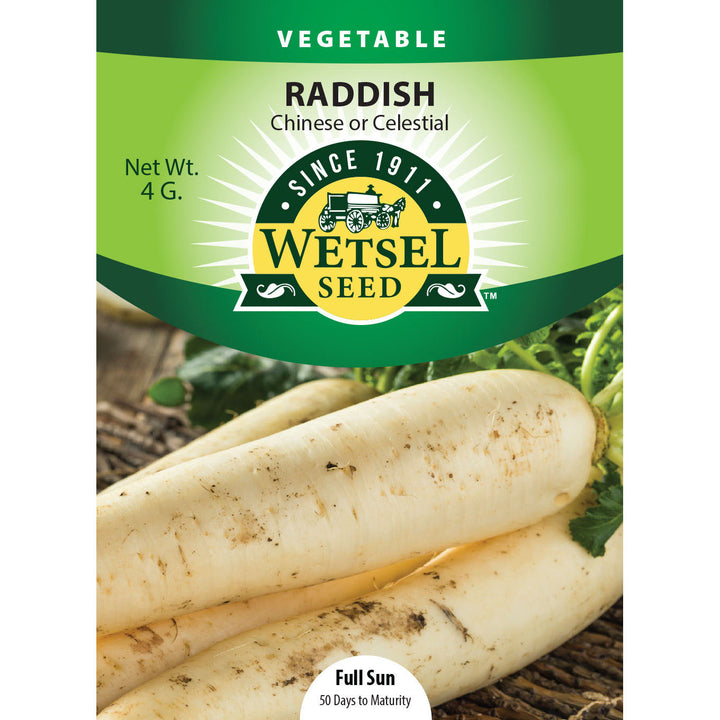 Wetsel Seed™ White Chinese Celestial Radish Seed