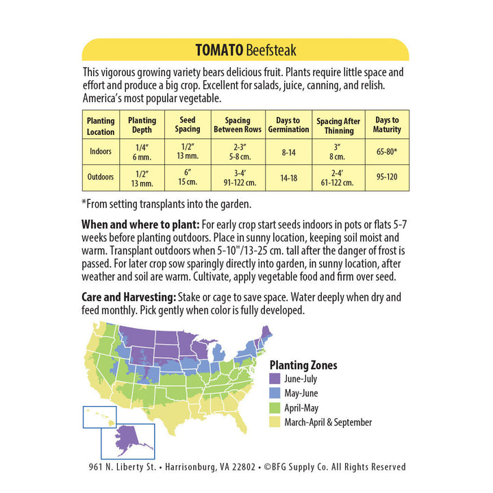 Wetsel Seed™ Tomato Beefsteak Seed