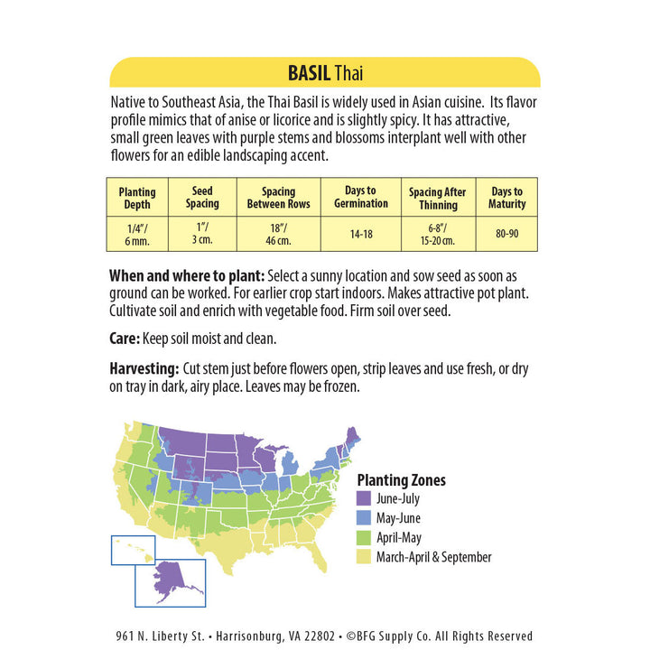 Wetsel Seed™ Basil Thai Seed