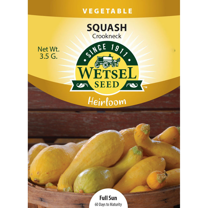 Wetsel Seed™ Hierloom Squash Crookneck Seed