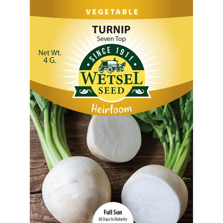 Wetsel Seed™ Heirloom Turnip Seven Top Seed