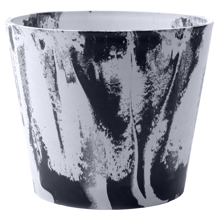 Gardener Select® White & Black Mixed Large Stone Planters